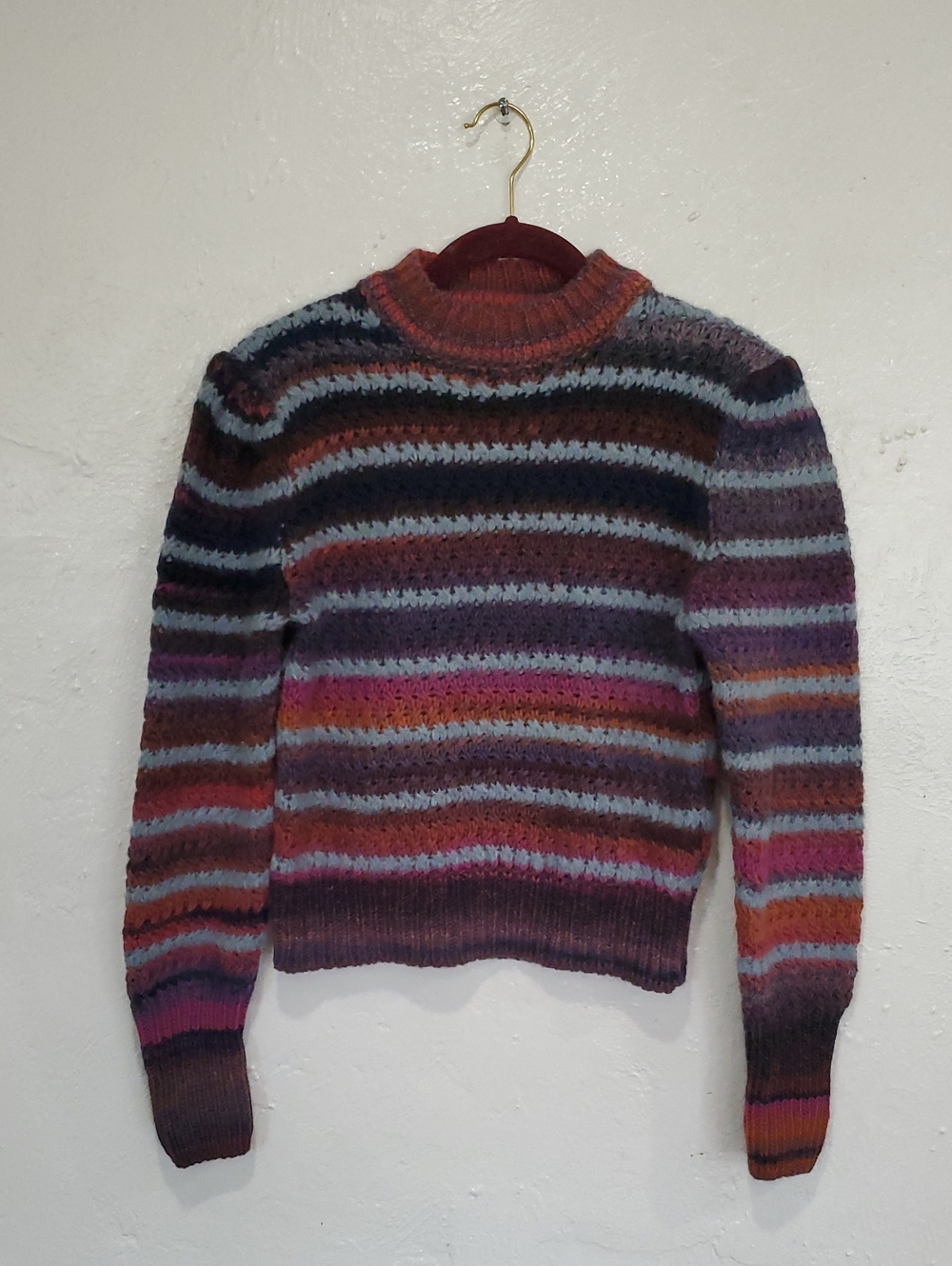 Sessun Wool And Alpaca Blend Striped Multicolor Crewneck Sweater